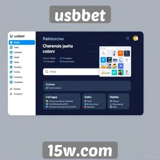 Interface do usuário na plataforma usbbet
